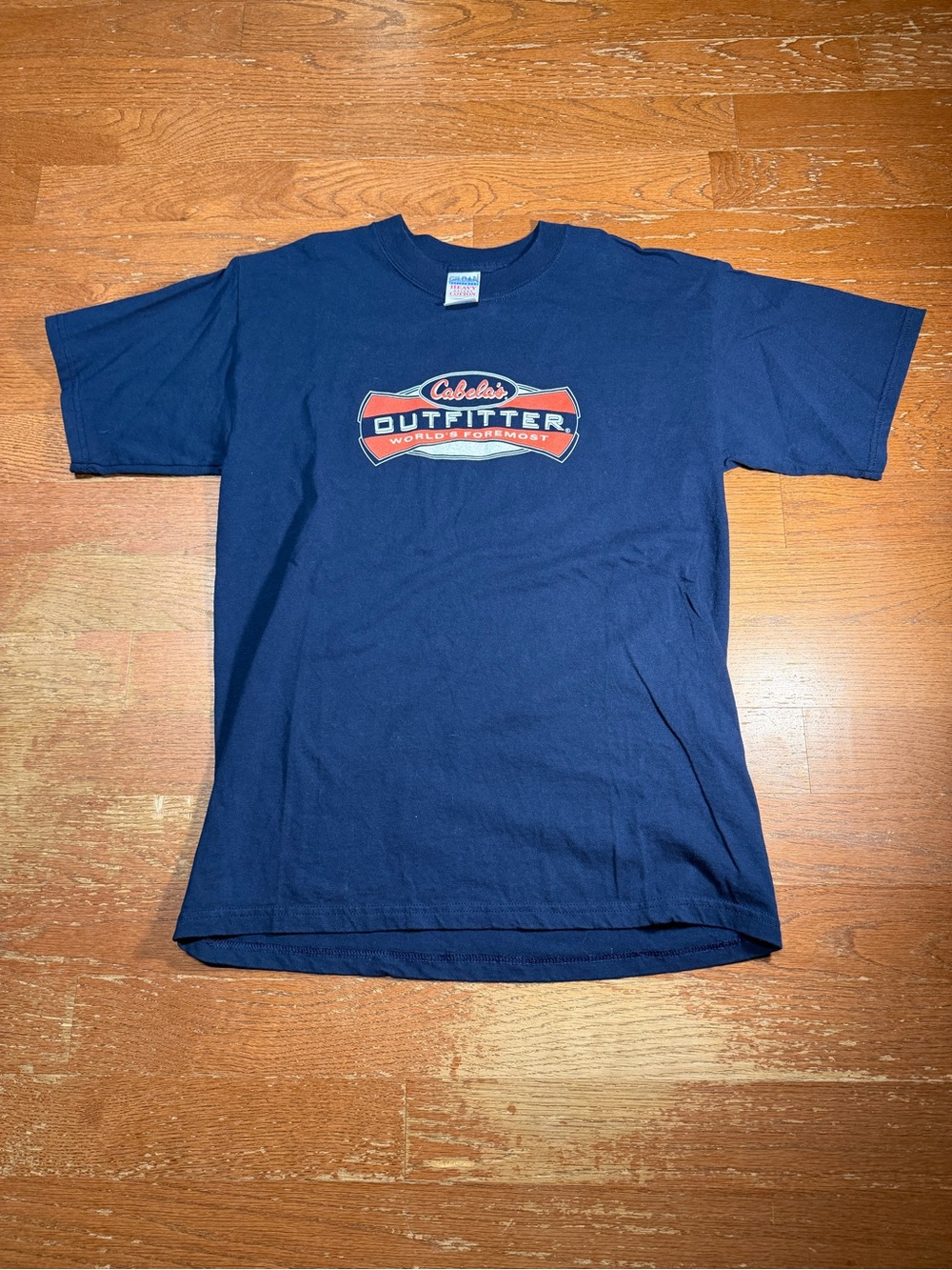 Y2K Cabela's Outfitter Navy Graphic Tee